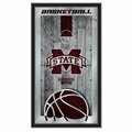 Holland Bar Stool Co Mississippi State 15" x 26" Basketball Mirror MBsktMssStU